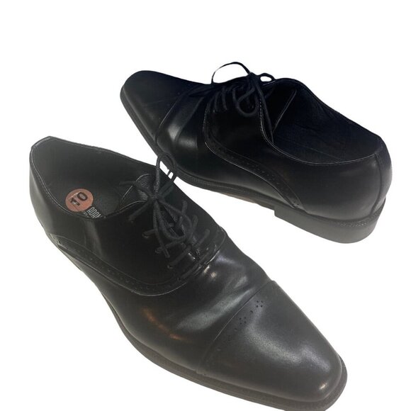 STACY ADAMS‎ Men Oxford Shoes Abbott Cap Toe Size 10 Black Business Casual main image 9